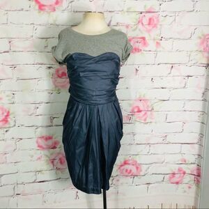 Ramy brook short sleeve faux layered look dress